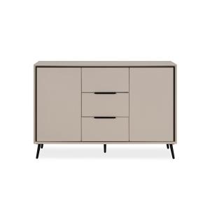 Buffet Taupe 2 Portes et 3 Tiroirs - L135 cm