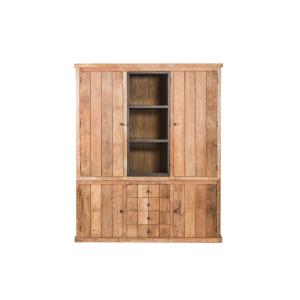 Buffet vaisselier en bois recyclé 3 portes 4 tiroirs éclair…