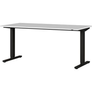 Bureau assis-debout électrique gris/noir longueur 180 cm