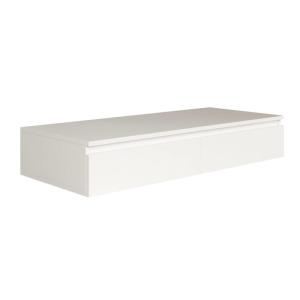 Bureau / coiffeuse murale, blanc, 120 cm