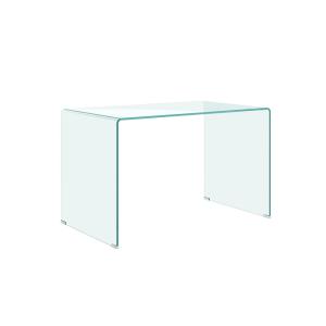Bureau en verre courbe 120x70x75 cm