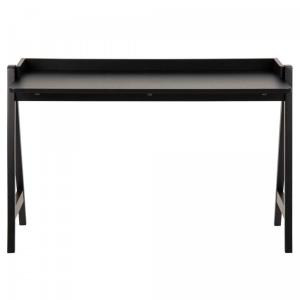 Bureau moderne minimaliste 126cm en bois noir