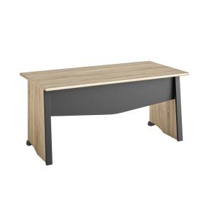 Bureau style industriel avec voile de fond - Marron