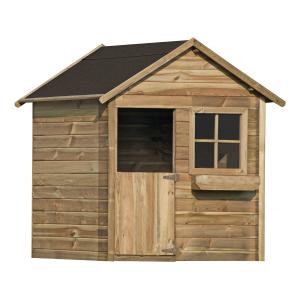 Cabane enfant bois marron 126 x 112 x 158 cm
