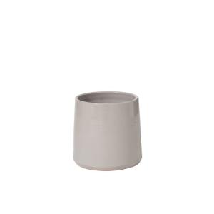 Cache-pot céramique gris H22,5cm