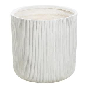 Cache-pot d'extérieur en céramique blanc H45
