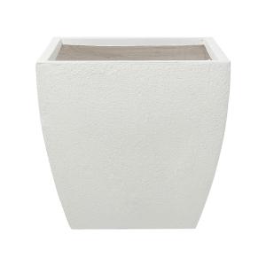 Cache-pot d'extérieur en céramique blanc H51