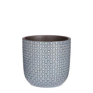 Cache-pot d'intérieur Bleu Céramique H17.5xl19xL19cm