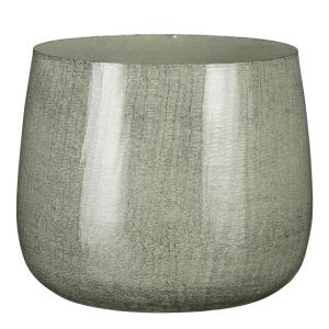 Cache-pot d'intérieur Gris clair Fer H22xl24xL24cm