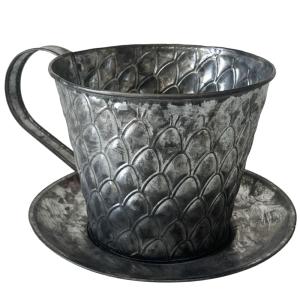 Cache-pot de fleurs en forme de tasse