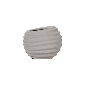 Cache-pot en argile blanc cassé D20