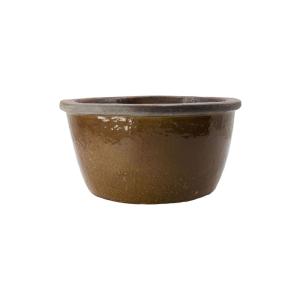 Cache-pot en argile marron D37