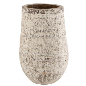 Cache-pot en bois blanc 65x65x100 cm