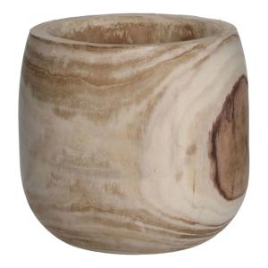 Cache-pot en bois brun D24