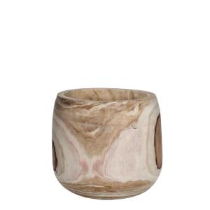Cache-pot en bois brun D31