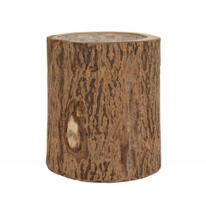 Cache-pot en bois de paulownia naturel 28x28x32 cm