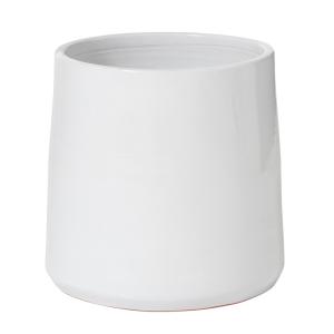 Cache pot en céramique blanc 26x26x25 cm