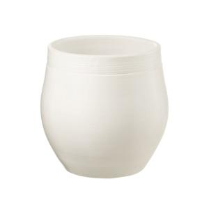 Cache-pot en céramique blanc 29x29x29 cm