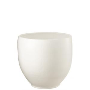 Cache-pot en céramique blanc 41x41x40 cm