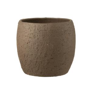 Cache-pot en céramique marron 28x28x26 cm