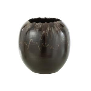 Cache-pot en céramique marron 30x30x30 cm
