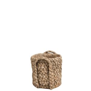 Cache-pot en céramique naturel 22.5x20x21 cm