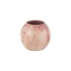 Cache-pot en céramique rose 24x24x21 cm