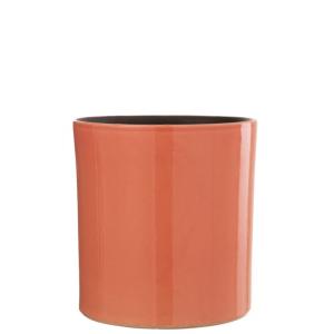 Cache-pot en céramique rose 25x25x25 cm