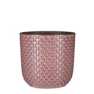 Cache-pot en céramique rose clair D21,5