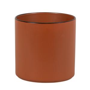 Cache-pot en faïence terracotta H17