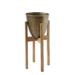 Cache-Pot en métal doré H65