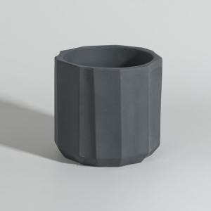 Cache-pot en porcelaine noire H13