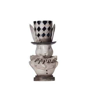 Cache-pot en résine gris H46