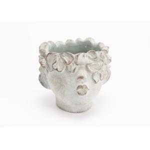 Cache pot enfant   Grand modèle gris en pierre