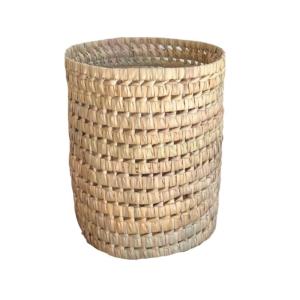 Cache pot feuilles de palmier osier naturel 21 x 21
