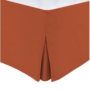 Cache sommiers 100% coton terracotta