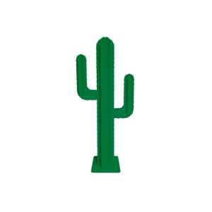 Cactus 2 branches 6 feuilles en métal (alu) vert gazon H 1,…