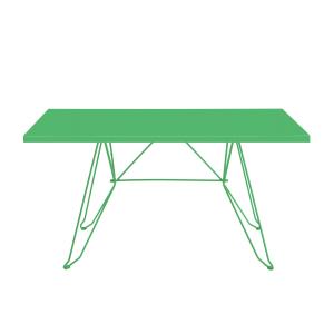 CADAQUÉS - Table 4 places en acier vert