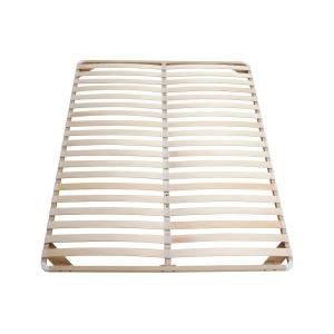 Cadre à lattes métal beige