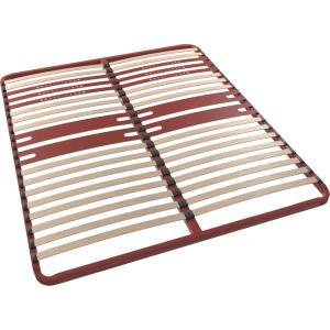 Cadre à lattes morphologique 5 zones bordeaux 140x200