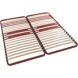 Cadre à lattes morphologique 5 zones bordeaux 2x80x200