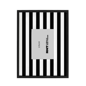 Cadre photo 40x30 pour photos 13x18 noir et blanc