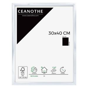 Cadre photo aluminium résine plastique 30x40