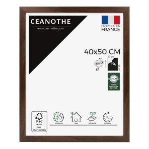 Cadre photo design ébène bois foncé 40x50 cm bois reconstit…