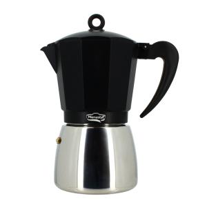 Cafetière 12 tasses en aluminium - tous feux