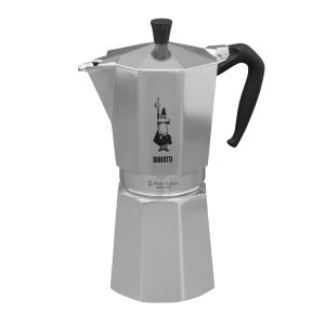 Cafetiere 18 tasses moka express argent en aluminium H30