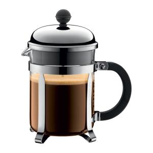 Cafetière   4 tasses 0,5 l inox transparent en verre H18