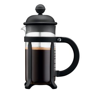 Cafetière à piston 3 tasses    noir en verre H18.9