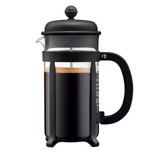 Cafetière à piston 8 tasses    noir en verre H24.5