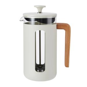 Cafetière à Piston En Acier Inoxydable Blanc